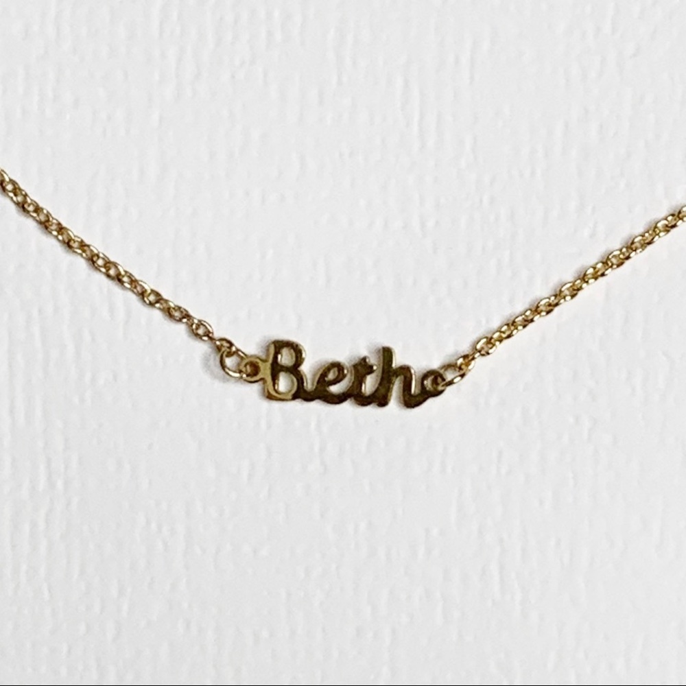 Personalized Name Necklace “Beth” Marina De Buchi - Picture 2 of 4